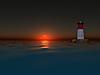 lighthouse sunset